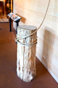 Snubbing Post Display at NPS Chesapeake and Ohio Canal Museum, Cumberland, MD