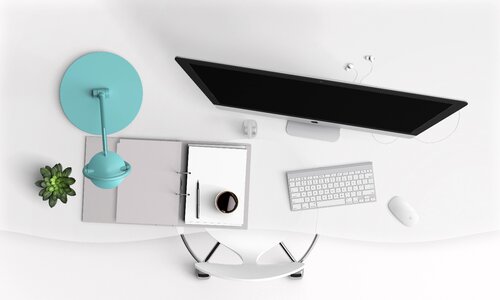 Keyboard screen mockup