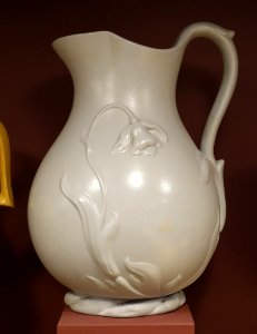 Snowdrop pitcher, Fenton's Works, 1845-1857 - Bennington Museum - Bennington, VT - DSC08965