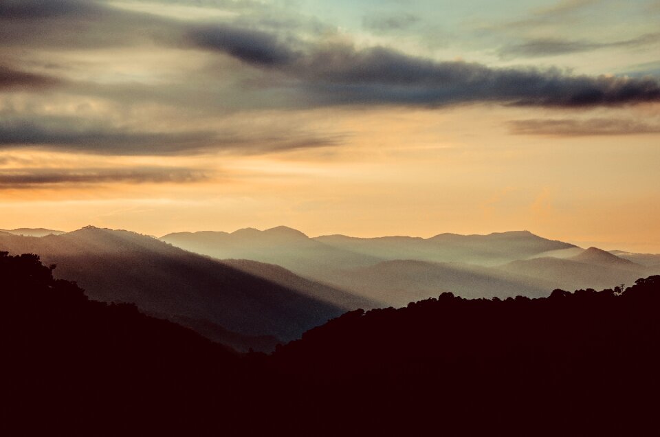 Nature landscape blue