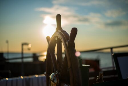Port rudder sunrise