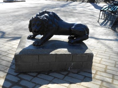 Smolensk Sculpture of Deer - Lions - 04