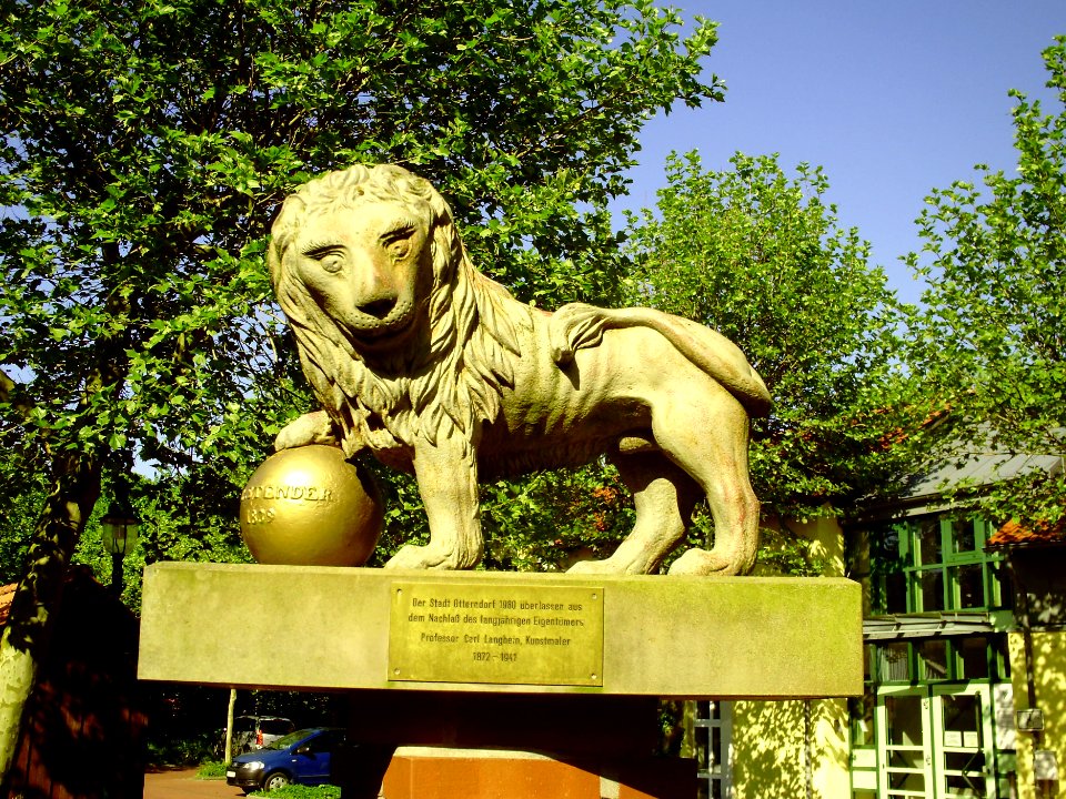 Skulptur Löwe Otterndorf