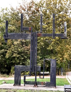 Skulptur Leuchter Gewerbegebiet Neustadt-Halle