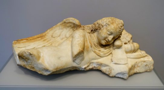 Sleeping Cupid (Eros), Roman, 2nd century AD, marble - Sackler Museum - Harvard University - DSC01818