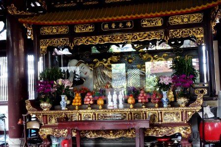 Sleeping Buddha at Jixiang Hall of Guangxiao Temple