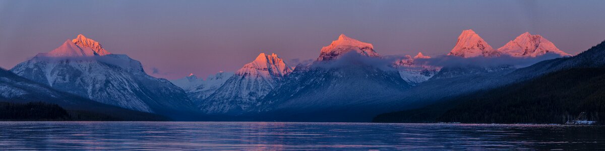 Dusk twilight landscape