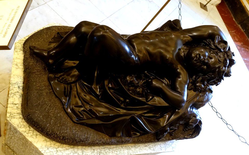 Sleep by Alessandro Algardi, 1635-1636, marble - Galleria Borghese - Rome, Italy - DSC04649