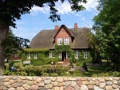 Village friesland north sea