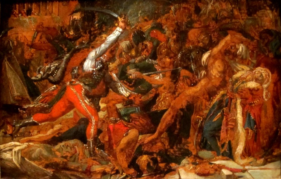 Sketch for 'The Revolt at Cairo' by Anne-Louis Girodet de Roucy-Trioson, c. 1809