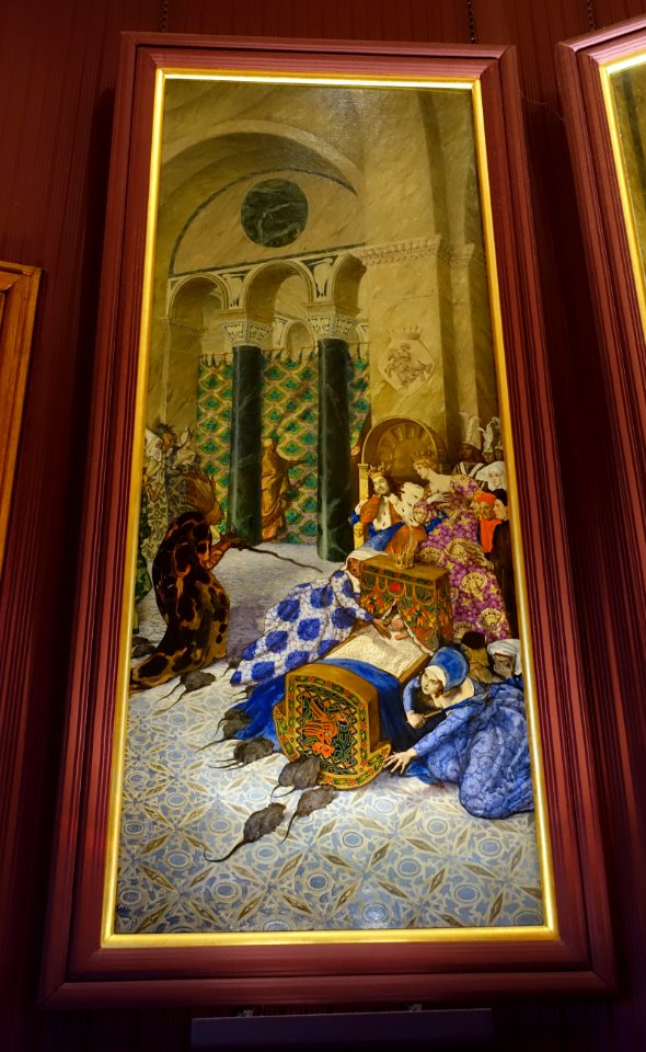 Sleeping Beauty series by Leon Bakst, 1 of 6, 1913 - Waddesdon Manor - Buckinghamshire, England - DSC07738