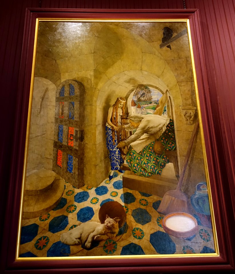 Sleeping Beauty series by Leon Bakst, 3 of 6, 1913 - Waddesdon Manor - Buckinghamshire, England - DSC07740