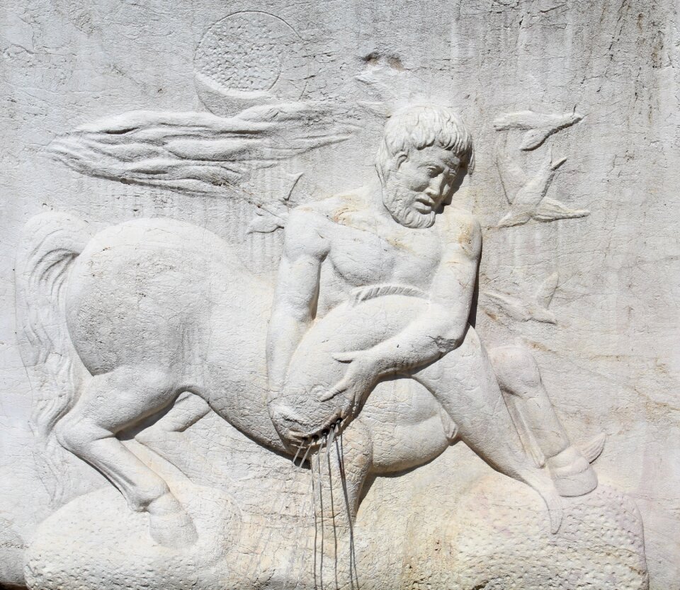 Art monument marble