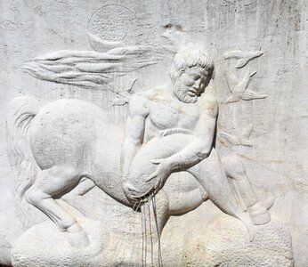 Art monument marble