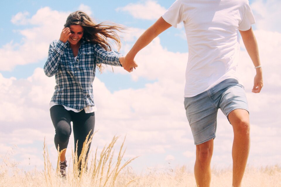 Joy outdoors togetherness