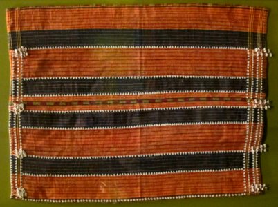 Skirt from northern Luzon, late 1990s, cotton, glass beads, plain weave, warp-faced, Honolulu Museum of Art