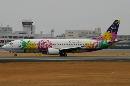 SkynetAsiaAirways B737-400 kumamoto 20050129 115202