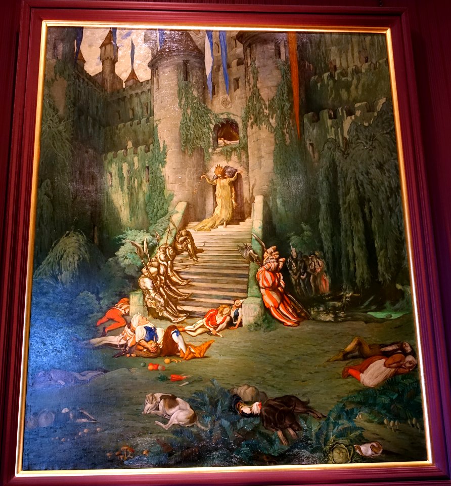 Sleeping Beauty series by Leon Bakst, 5 of 6, 1913 - Waddesdon Manor - Buckinghamshire, England - DSC07744