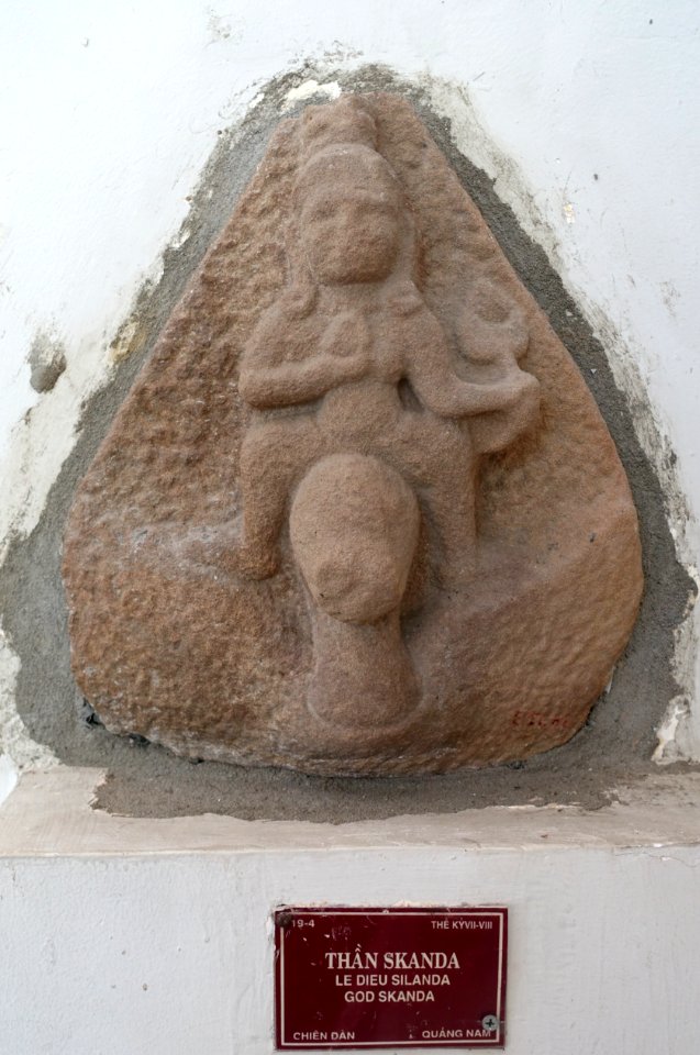 Skanda, Chien Dan, 7th-8th century, Quang Nam - Museum of Cham Sculpture - Danang, Vietnam - DSC02007