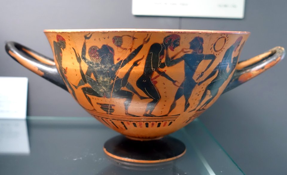 Skyphos with komos sexual scenes, Attic, c. 540 BC, ZA 144 - Martin von Wagner Museum - Würzburg, Germany - DSC05479