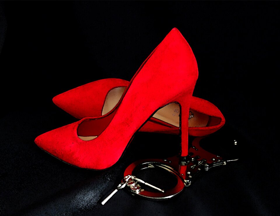 Handcuffs clothing woman