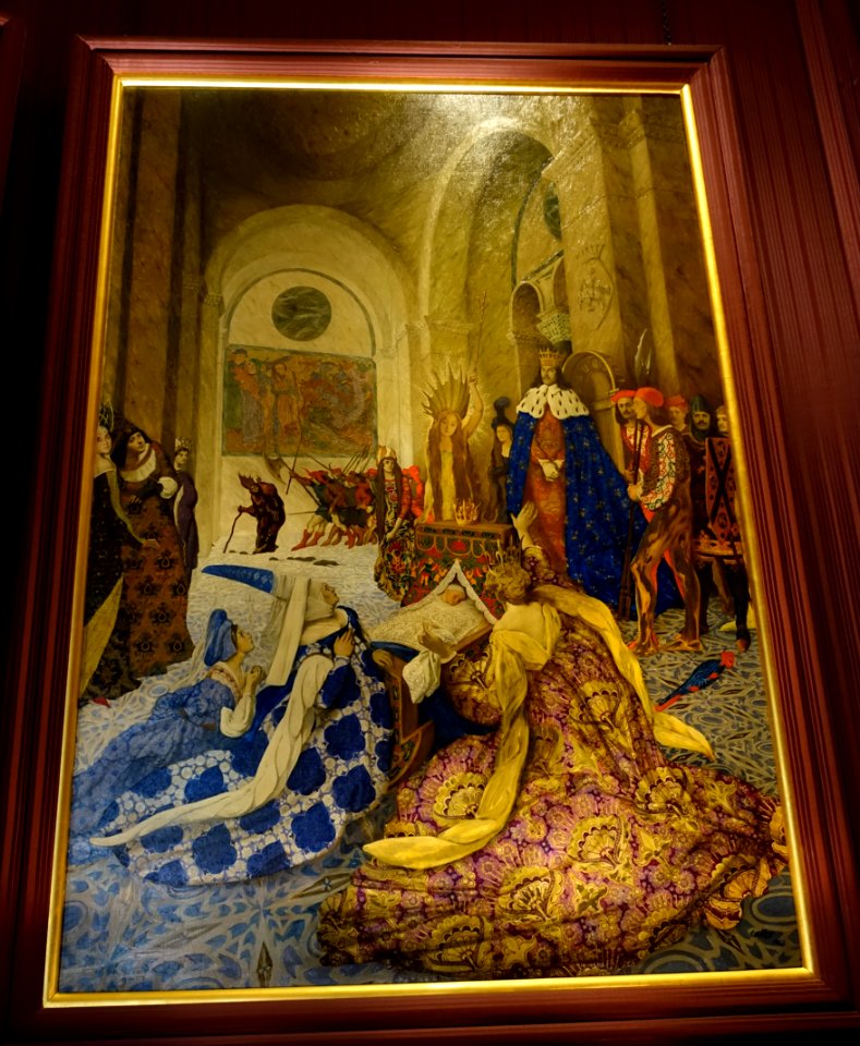 Sleeping Beauty series by Leon Bakst, 2 of 6, 1913 - Waddesdon Manor - Buckinghamshire, England - DSC07739