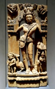 Skanda-Karttikeya, Orissa, 13th century AD, schist with ochre coating - Ethnological Museum, Berlin - DSC01599