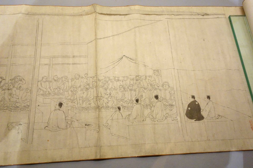 Sketch scroll 4 - Sanada Treasure Museum - DSC09657