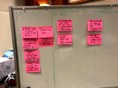 Skill sharing session - Reaching diversity through technology - PostIt 1
