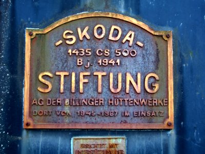 SKODA 1435 CS 500 1941 Stiftung AG der Dillinger Hüttenwerke am Bhf Bundenthal-Rumbach, Bild 1