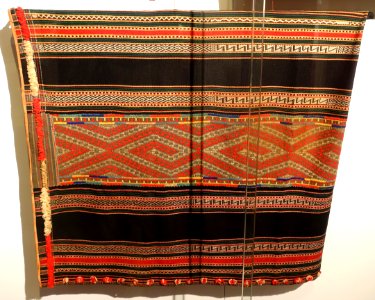 Skirt, Xtieng, Lam Dong, 1980, handmade cotton - Vietnamese Women's Museum - Hanoi, Vietnam - DSC03935
