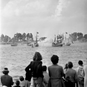 Slag op de Zuiderzee ivm herdenking Slag op Zuiderzee in 1573, Slag op de Zui, Bestanddeelnr 926-5614