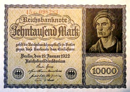 Imperial banknote germany war-induced