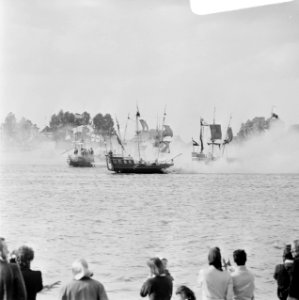 Slag op de Zuiderzee ivm herdenking Slag op Zuiderzee in 1573, Slag op de Zui, Bestanddeelnr 926-5612