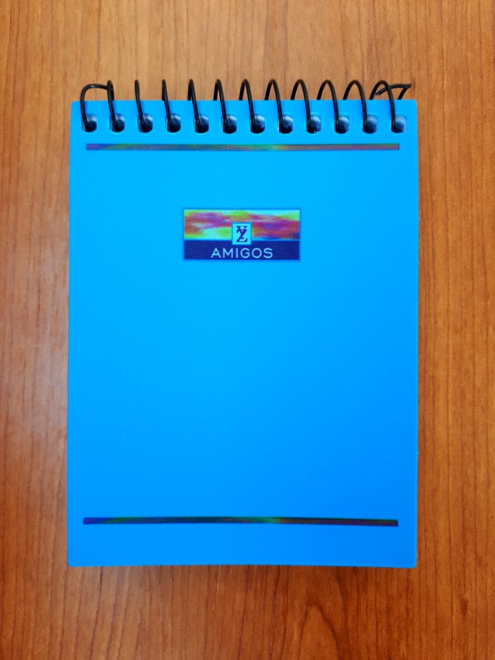 Small blue notepad - 8 x 11 cm - A