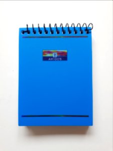 Small blue notepad - 8 x 11 cm - C photo