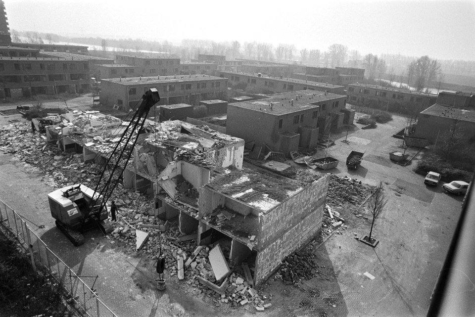 Sloop huizen gifwijk Dordrecht overzicht sloopwerkzaamheden, Bestanddeelnr 932-8972