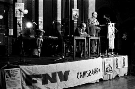 Slotmanifestatie FNV-campagne tegen apartheidsregime in Zuid Afrika (Amsterdam), Bestanddeelnr 929-6345