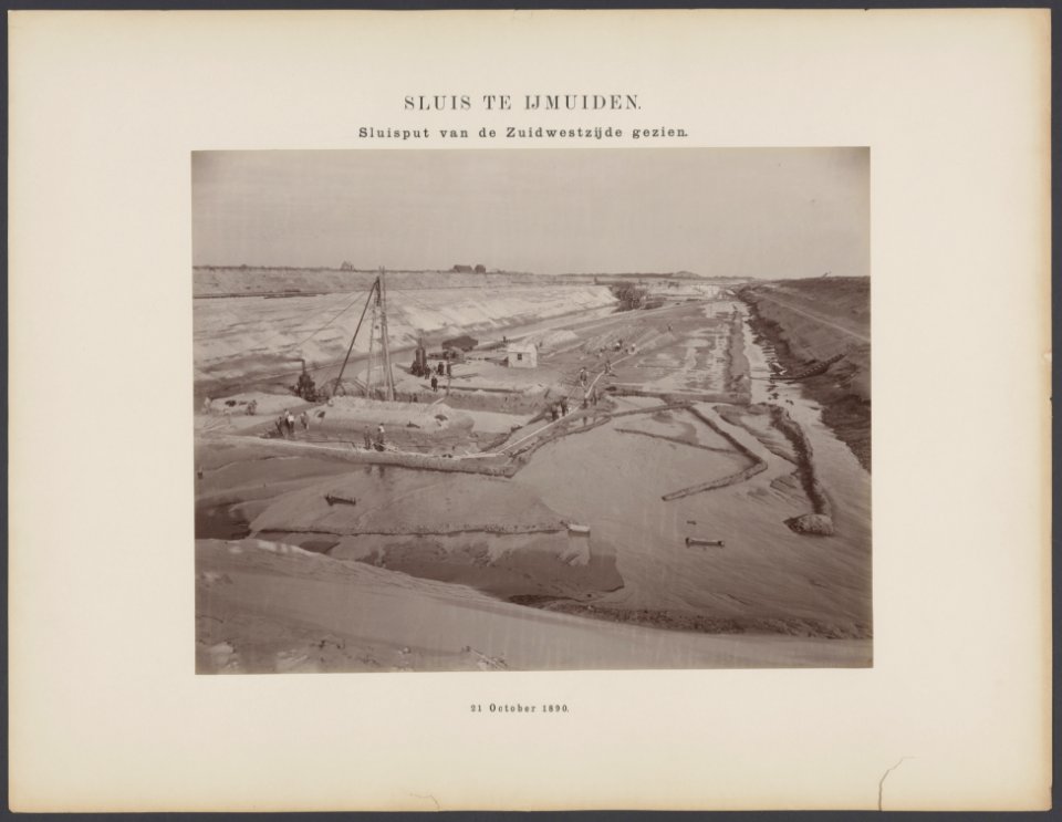 Sluisput van de zuidwestzijde gezien, Bestanddeelnr 297
