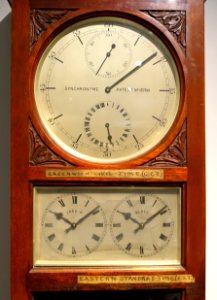 Slave clock detail, by Synchronome Company, London, c. 1929 - Putnam Gallery - Harvard University - DSC08041