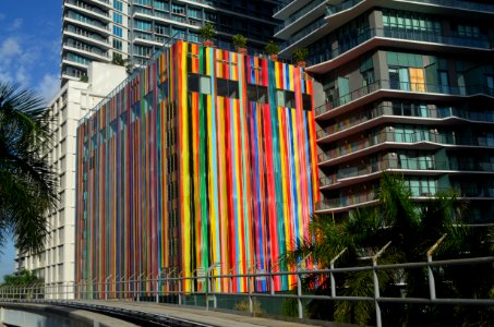 SLS Brickell rainbow mural
