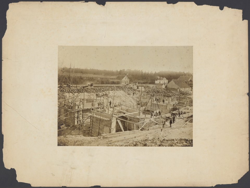 Sluis in aanbouw, Bestanddeelnr 597