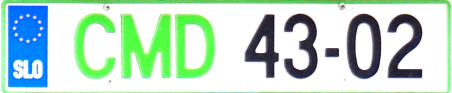 Slovenija Diplomatska registrska tablica CMD 43-02