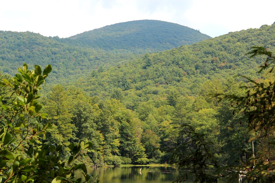 Slaughter Mountain viewed from Lake Winfield Scott
