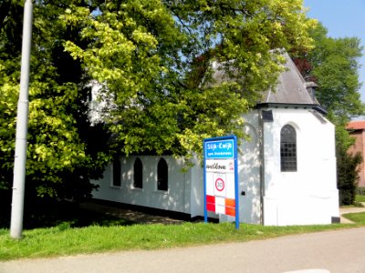 Slijk-Ewijk welkomstbord en NH kerk RM 36758