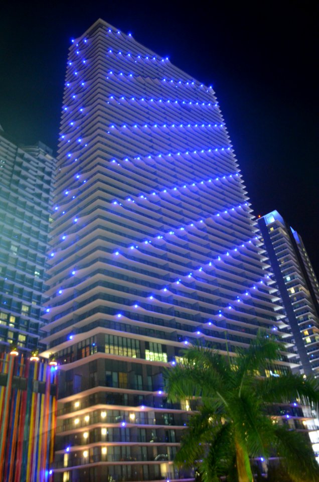 SLS Brickell lights