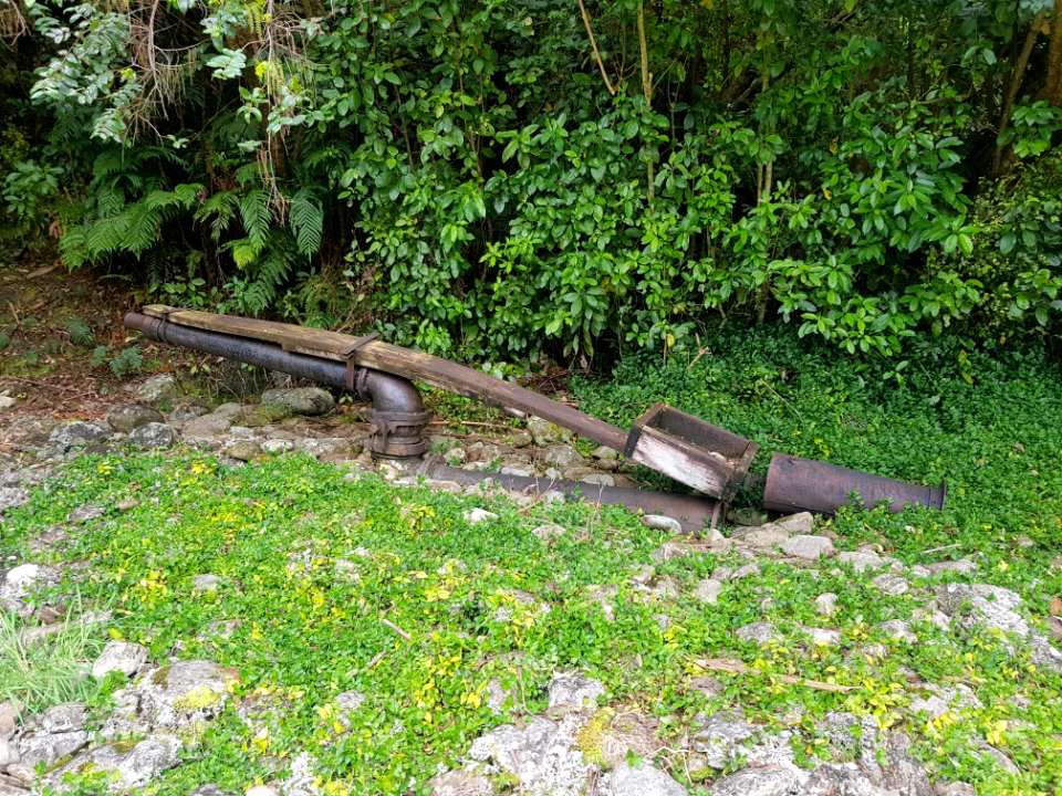 Sluice nozzle Ross Water Race Walkway