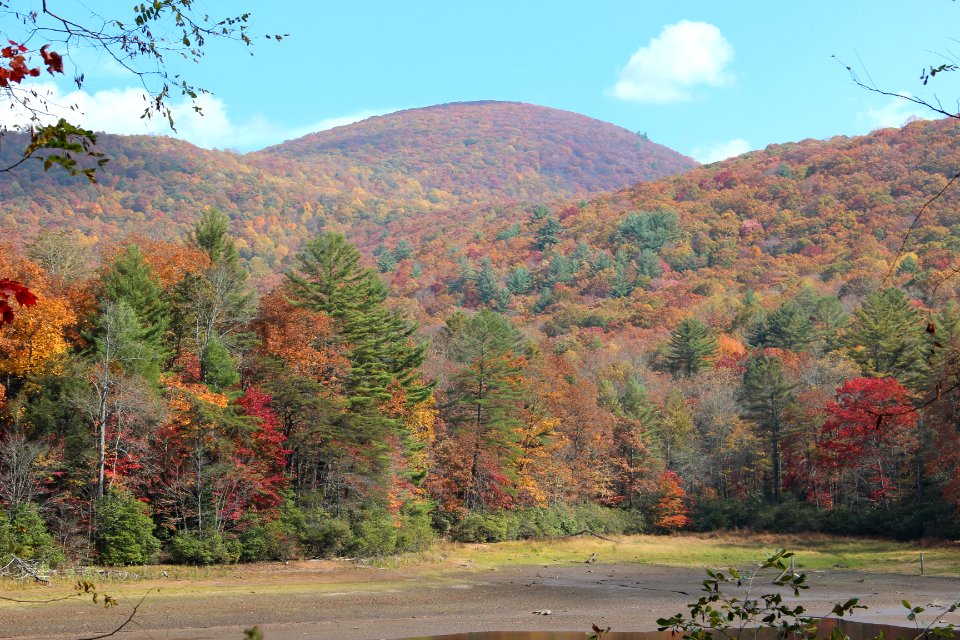 Slaughter Mountain viewed from Lake Winfield Scott Oct 2016 4