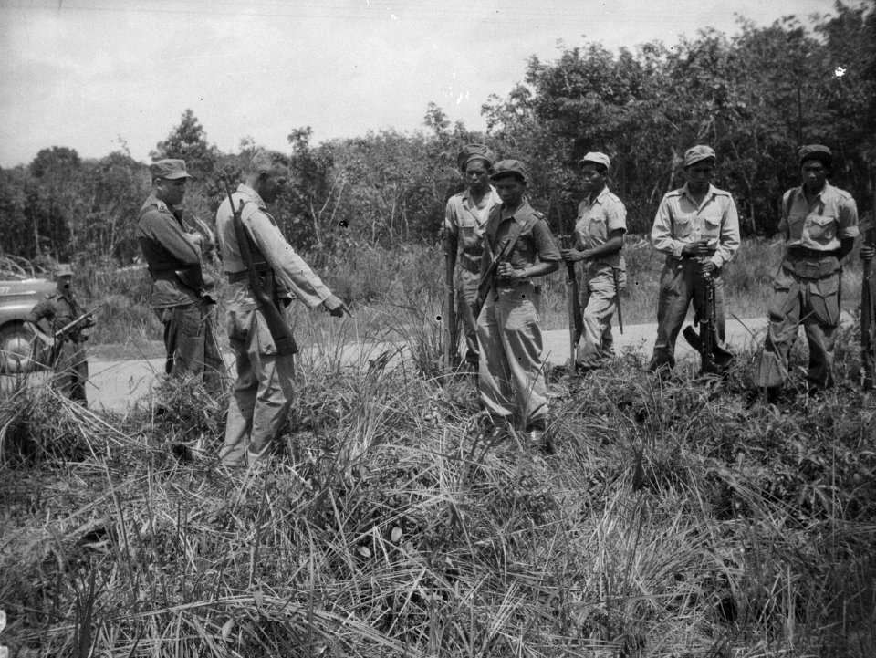 Slechts weinig is bekend over het leven van de militairen in de Hulu Sungei op B, Bestanddeelnr 15509