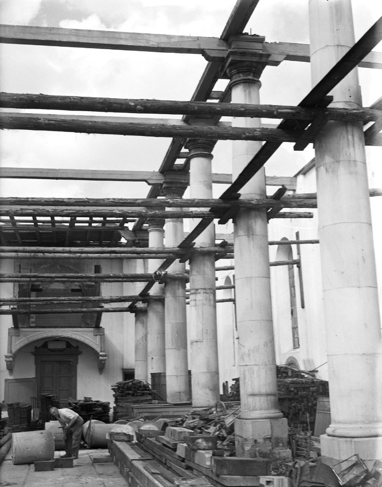 Slopen Eilandskerk op Bickerseiland pilaren, Bestanddeelnr 904-1295